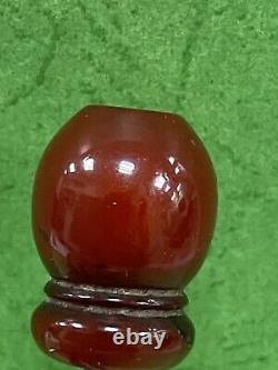 Antique Ottoman Damari Faturan cherry amber bakelite islamic prayer Mouth Piece