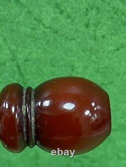 Antique Ottoman Damari Faturan cherry amber bakelite islamic prayer Mouth Piece