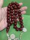 Antique Ottoman Damari Faturan Cherry Amber Bakelite Islamic Prayer Beads 86g R