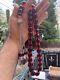 Antique Ottoman Faturan Rosary Cherry Fire Amber Bakelite Prayer Beads Original