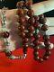 Antique Rare Museum Set Cherry Amber Bakelite Faturan Prayer Beads 135 Gr