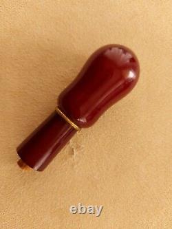 Antique Rare Old Faturan Amber Red Cherry Arabic Turkey Hookah Sisha Mouthpiece