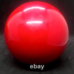 Antique Red Cherry Amber Catalin Bakelite Phenolic Resin Huge Ball 1190 Gram