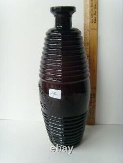 Antique Rich Red-Amber Barrel Bitters Bottle 9½ 1860-1870 67/14
