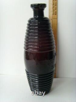 Antique Rich Red-Amber Barrel Bitters Bottle 9½ 1860-1870 67/14