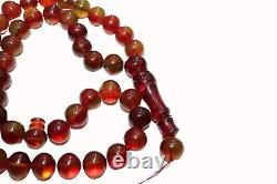 Antique Rosary Faturan German Genuine Amber Bakelite