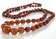 Antique Victorian Genuine Baltic Cherry And Honey Amber Bead Necklace 36, 36.4g