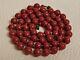 Antique Victorian Genuine Sardinian Natural Red Coral Bead Necklace 19th 59.3 G