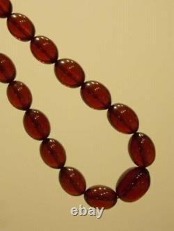 Antique amber Bakelite Islamic Prayer cherry amber bakelite rosary Sim. Tested