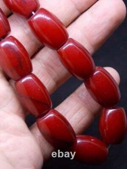 Antique cherry amber Bakelite prayer rosary Simichrome tested bakalit