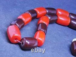 Antique cherry amber Bakelite prayer, rosary bakalit