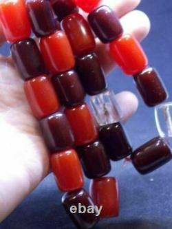 Antique cherry amber Bakelite prayer, rosary bakalit