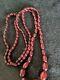Antique Cludy Cherry Amber Berrel Backlite Beads Necklace