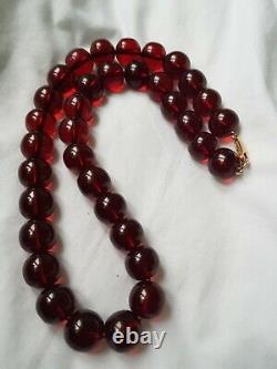 Antique collier Cherry Amber Bakelite Faturan