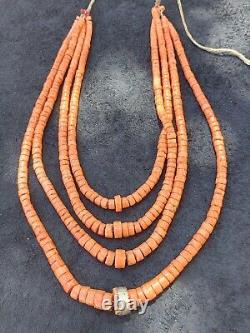 Antique coral necklace 157 gram