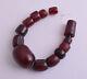 Antique Genuine Cherry Amber Bakelite Faturan Beads