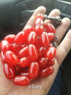 Antique genuine Faturan ottoman cherry amber Prayer beads GR? 110