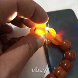 Antique genuine cherry amber bakelite faturan Prayer beads 90 gr