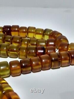 Antique lot of Faturan Bakelite cherry amber beads weight 796 GR 99beads