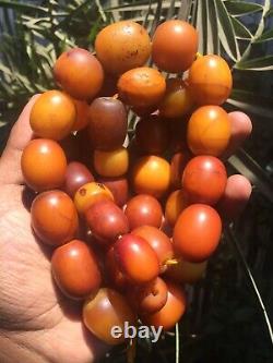 Antique lot of Faturan Cherry Amber Tesbih Rosary damari Bakelite 944grams