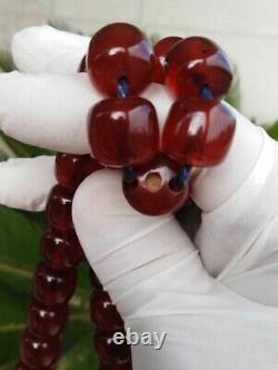Antique rare Faturan Cherry Amber Bakalite -islamic prayer 33 Beads
