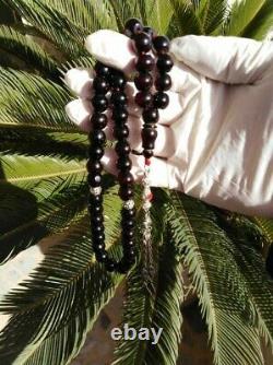 Antique tartruk German Cherry Bakelite Misbaha Amber Tesbih Prayer Beads