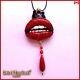 Art Jewelry Design Necklace Pendant Fashion Brand Custom Sexy Lips Kiss Vampire