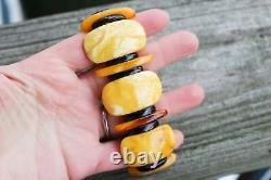 Baltic Amber Bracelet Butterscotch Stretch Multicolor Cherry Antique Untreated N