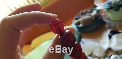 CHERRY AMBER BAKELITE SIKMA KEHRIBAR FATURAN PRAYER 135 gr RED MISBAH TESBIH