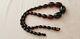 Cherry Amber Bakelite Beads Antique Vintage Faturan Necklace Tested 19g