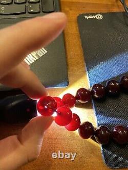 Cherry Amber Bakelite Sikma Kehribar Faturan Prayer Iskender Red Misbah Tesbih