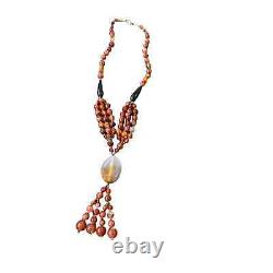 Cherry Amber Beaded Necklace