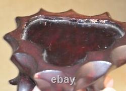 Chinese Cherry Amber Bakelite Faturan Carved Carving Shoulo Figurine Figure 751G