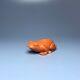 Chinese Antique Red Coral Carved Frog-3110