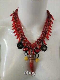 Fashion jewelry woman jewel necklace collier jewellery statement design horn bib