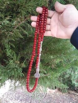 Faturan Cherry Amber Bakelite Natural Garmany veins Antique Genuine Prayer Beads