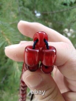 Faturan Cherry Bakelite Amber Natural Garmany Antique veins Genuine Prayer Beads