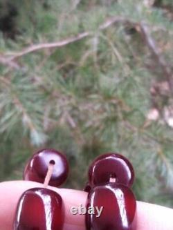 Faturan Garmany Antique Genuine Natural Cherry veined Bakelite Amber