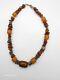 Faturan Necklace Jewelry Antique Long Cherry Amber Bakelite Silver Sterling 925