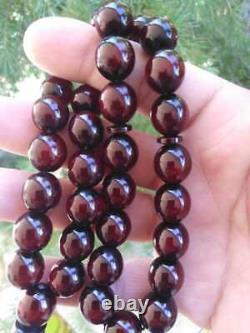 Faturan Ottoman clear Antique Cherry Amber Bakelite Genuine Islamic Prayer Beads