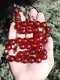 Faturan Red Transparent Antique Cherry Amber Bakelite Germany Genuine Beads