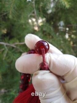Faturan Tartuk Garmany red Antique Cherry Amber Bakelite Genuine Prayer