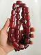Germany Cherry Amber Faturan Bakelite Antique 1920s Necklace Islamic Beads