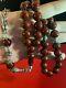 Genuine Antique Cherry Amber Bakelite Faturan Islamic Prayer Beads 135 Gr