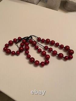 Genuine Antique Cherry Amber Bakelite Faturan Prayer Beads 121 g