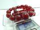 Huge Luxury 155ct Old Necklace Beads Red Chery Amber Imitation Bakelit Catalin