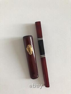 Lot =3 Antique Faturan Cherry Amber Bakelite Cigarette Holder Pipe 36,2 G