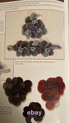 MIRIAM HASKELL BAKELITE Book Chain Necklace & Bracelet Set Cherry Amber Hess