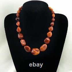 Natural Amber necklace antique from Denmark baltic amber 54g