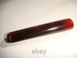 New Antique Cherry Red BAKELITE Faturan Amber Smoking Cigarette Mouthpiece Pip